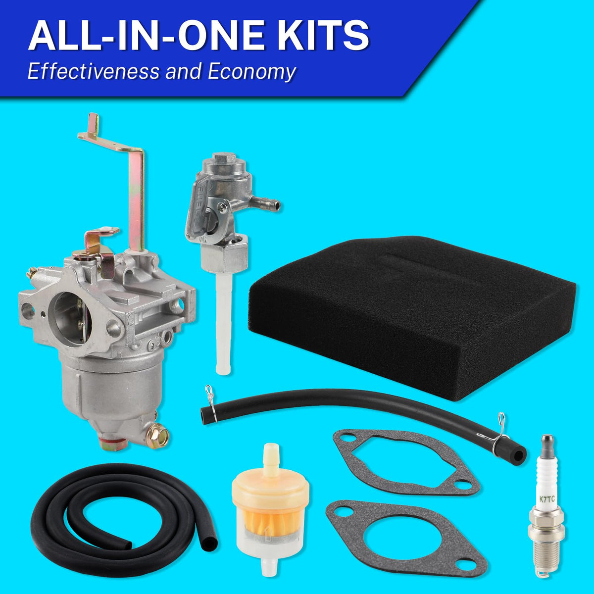 MOTOALL fuel valve switch allows simple fuel control during maintenance.