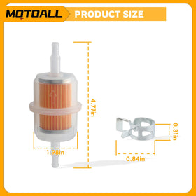 MOTOALL 24-050-13-S in pack includes clamps for quick, secure installation.