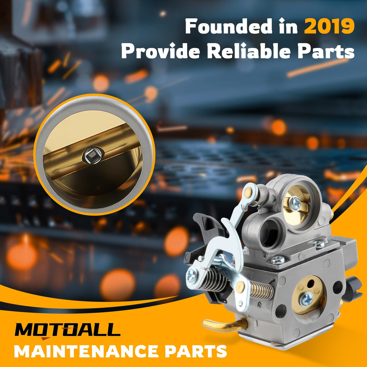 Detailed assembly view of MOTOALL parts for durable performance.
