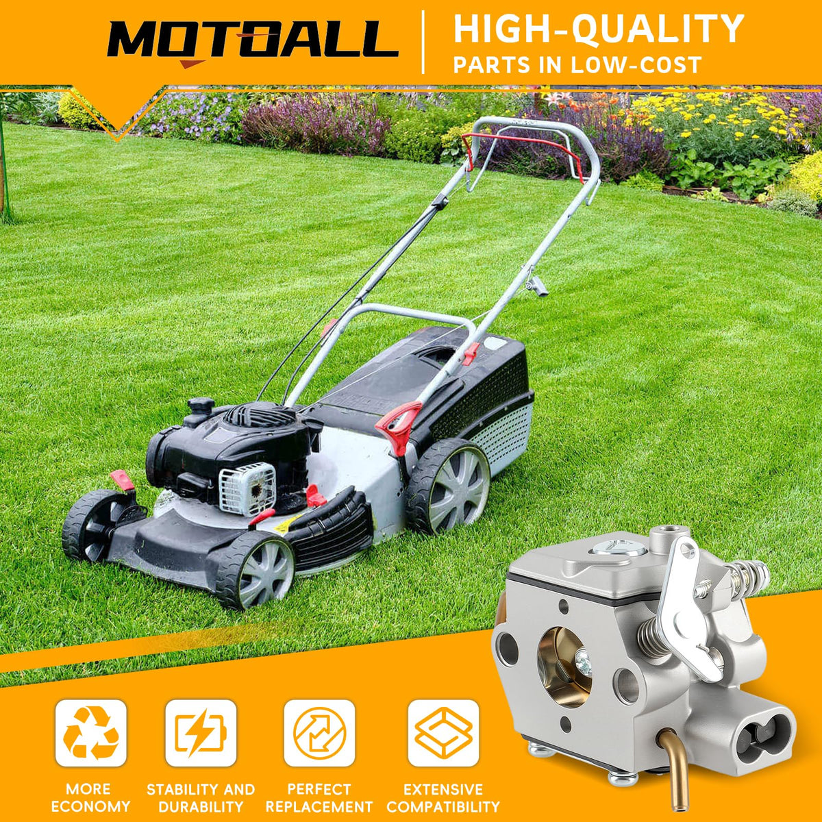 MOTOALL primer bulb included in the kit supports quick starts