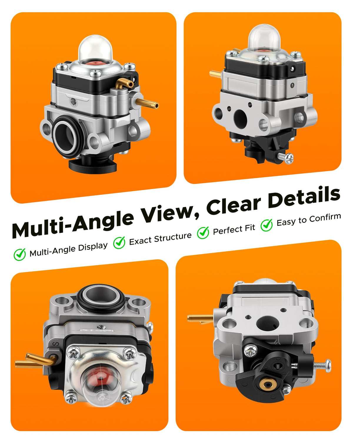 MOTOALL spark plug included for a complete replacement kit