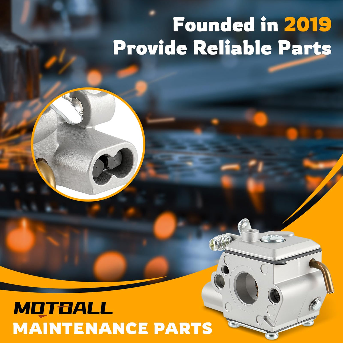 MOTOALL spark plug for reliable ignition and performance