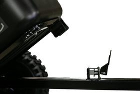 Pivoting tongue feature enables precise dumping with the Impact poly tub trailer