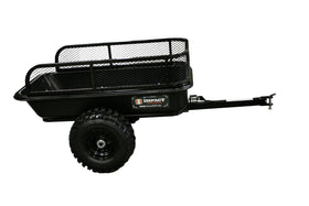MotoAlliance Impact Implements poly tub trailer with premium side rails for organized hauling