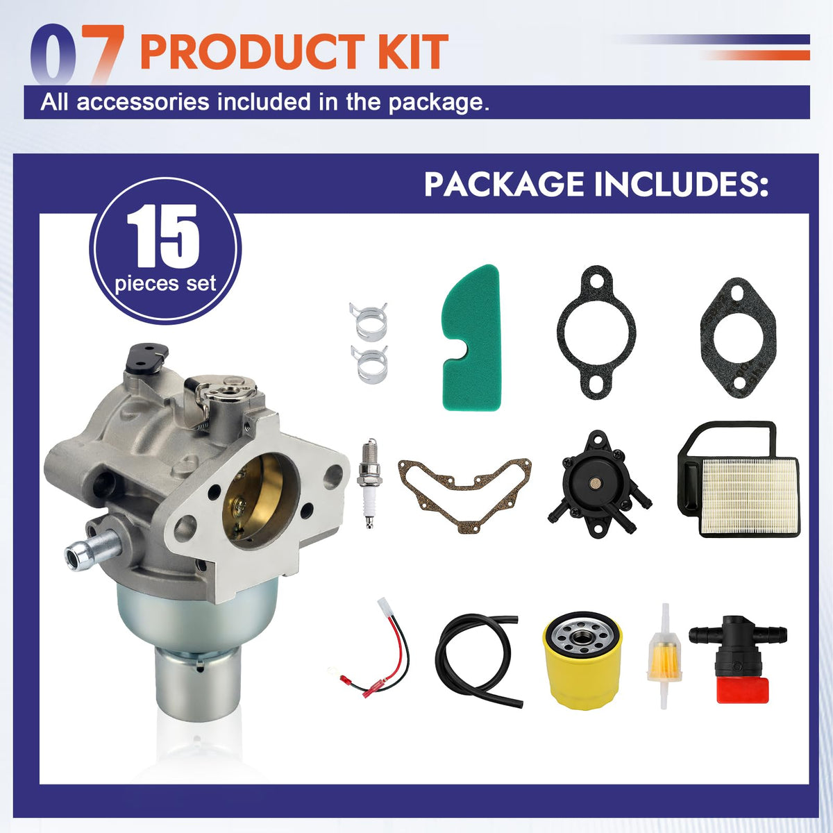 Motofoal Kohler 19-21HP carburetor suitable for Courage engines.