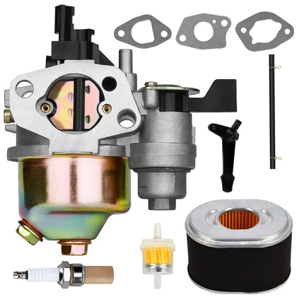 Motofoal CR950 XR950 carburetor front view with air filter included for smoother starts.