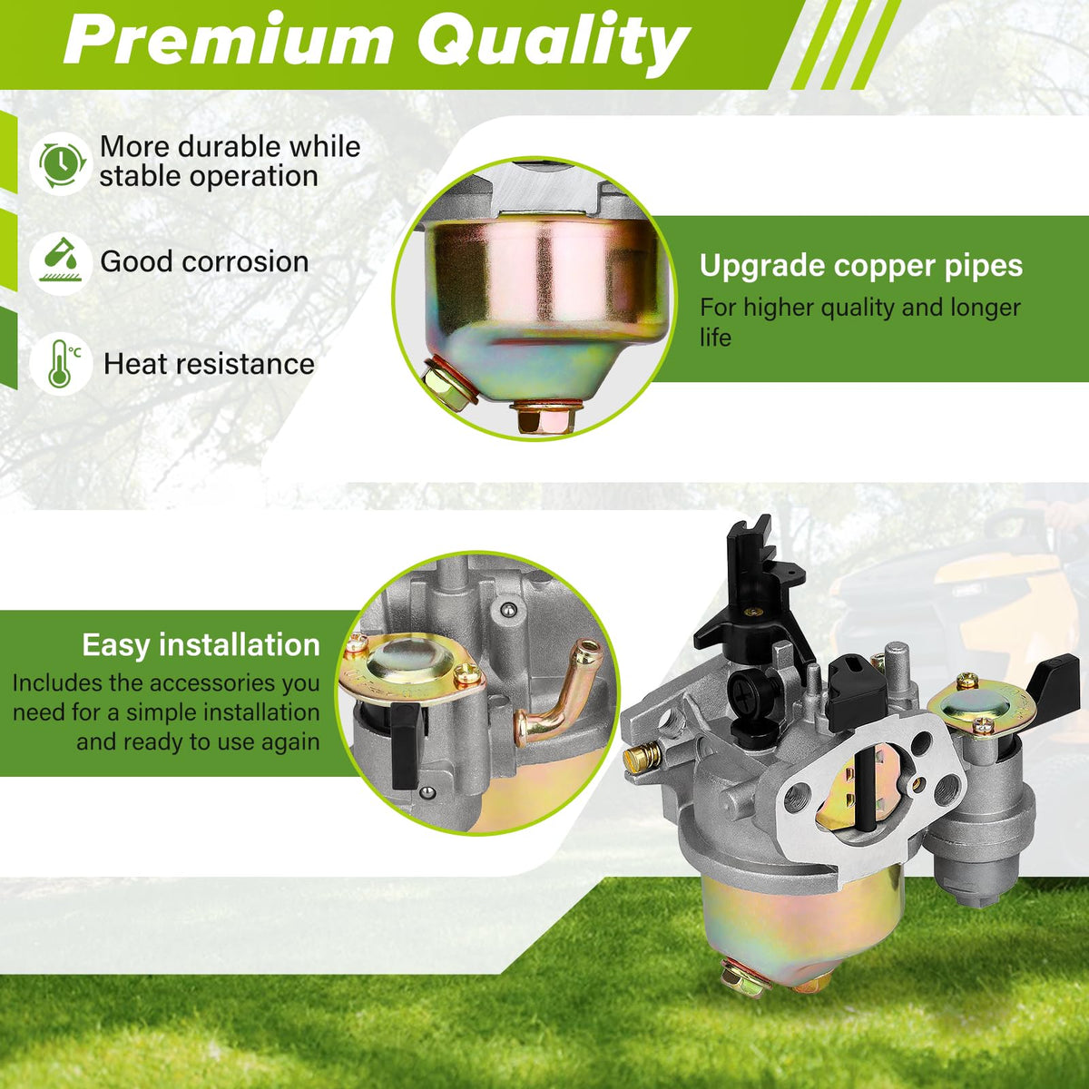 Motofoal CR950 XR950 carburetor package includes oil filter for ready installation.