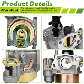 Motofoal CR950 XR950 carburetor set includes spark plug for quick setup.