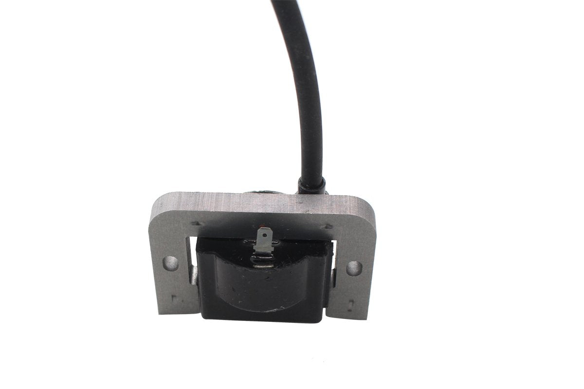 MOTOKU ignition coil installed on a mower showing Kohler Courage compatibility.