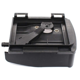 Durable plastic air filter cover base designed for repeated cleaning.