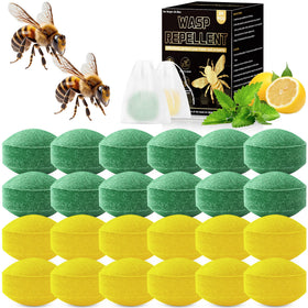 Motrapso 24-pack packaging displays natural wasp and bee repellent for outdoor use.