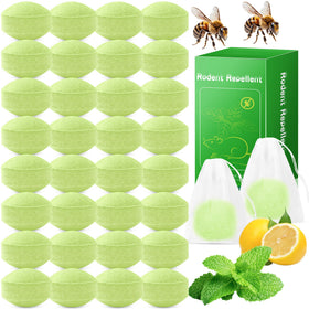 Motrapso 36-pack peppermint oil wasp repellent balls ready for outdoor protection.