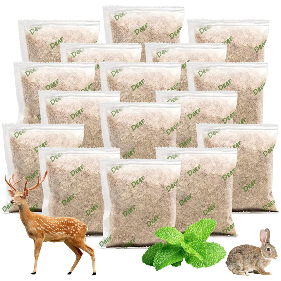Motrapso deer pouches ready for garden use, deterring deer and rabbits naturally.