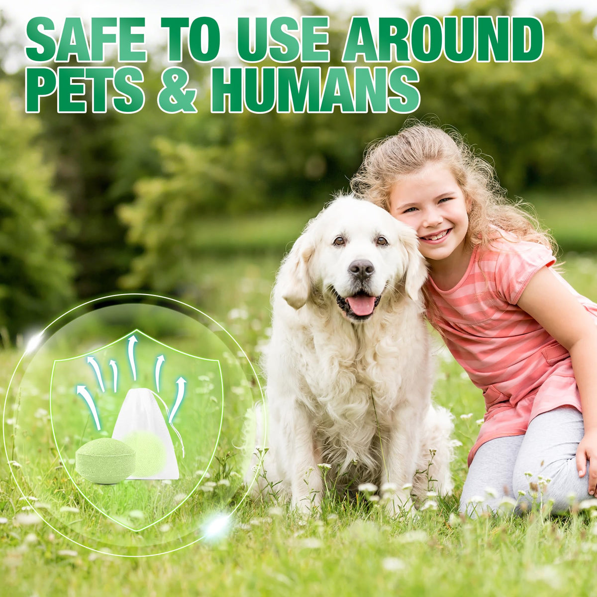 Motrapso deer repellent ball suitable for indoor and outdoor use