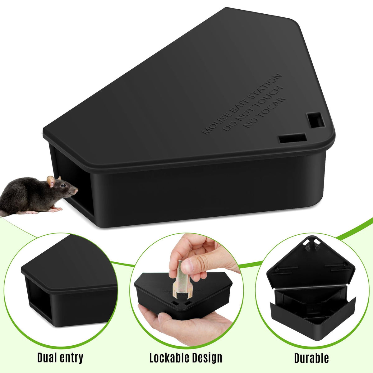 Motrapso weather-resistant mouse station withstands rain and sun