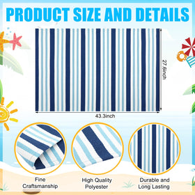 Moucuny door mat in polyester resists fade and everyday wear.