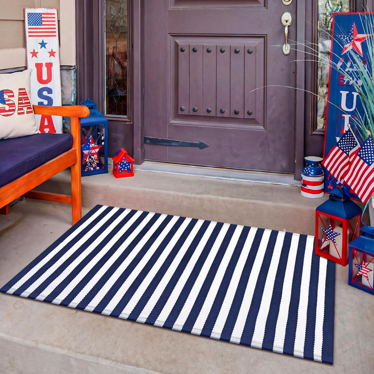 Moucuny 28x43 inch mat fits most entryways and front doors
