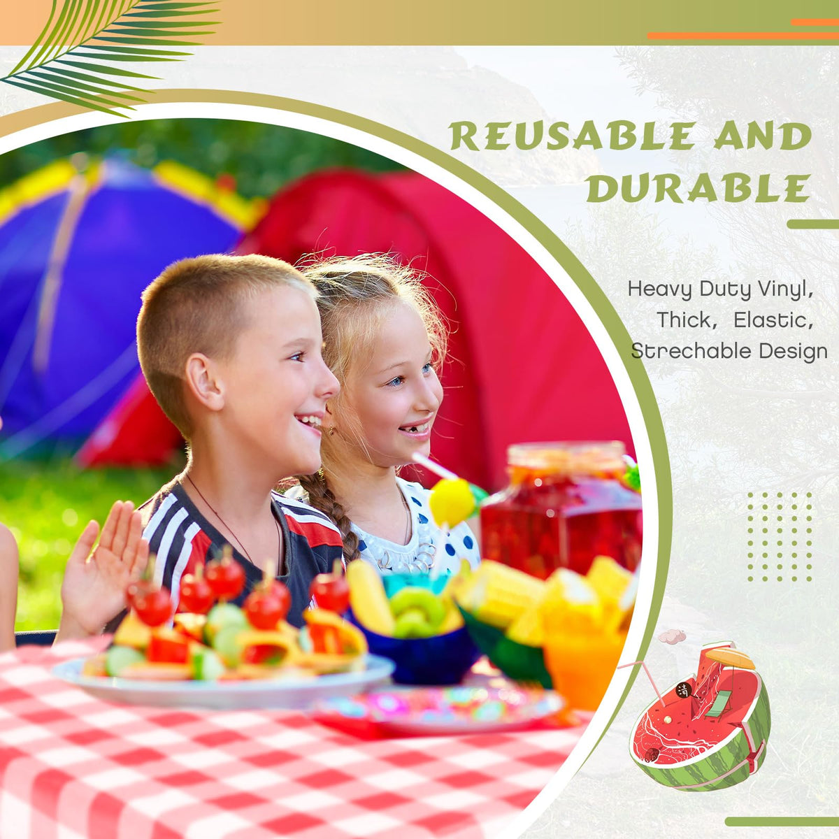 Ideal for picnics, camping, and outdoor parties with Moukeren 3-piece set
