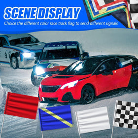 Moukeren white flag for neutral signaling and pit area markers