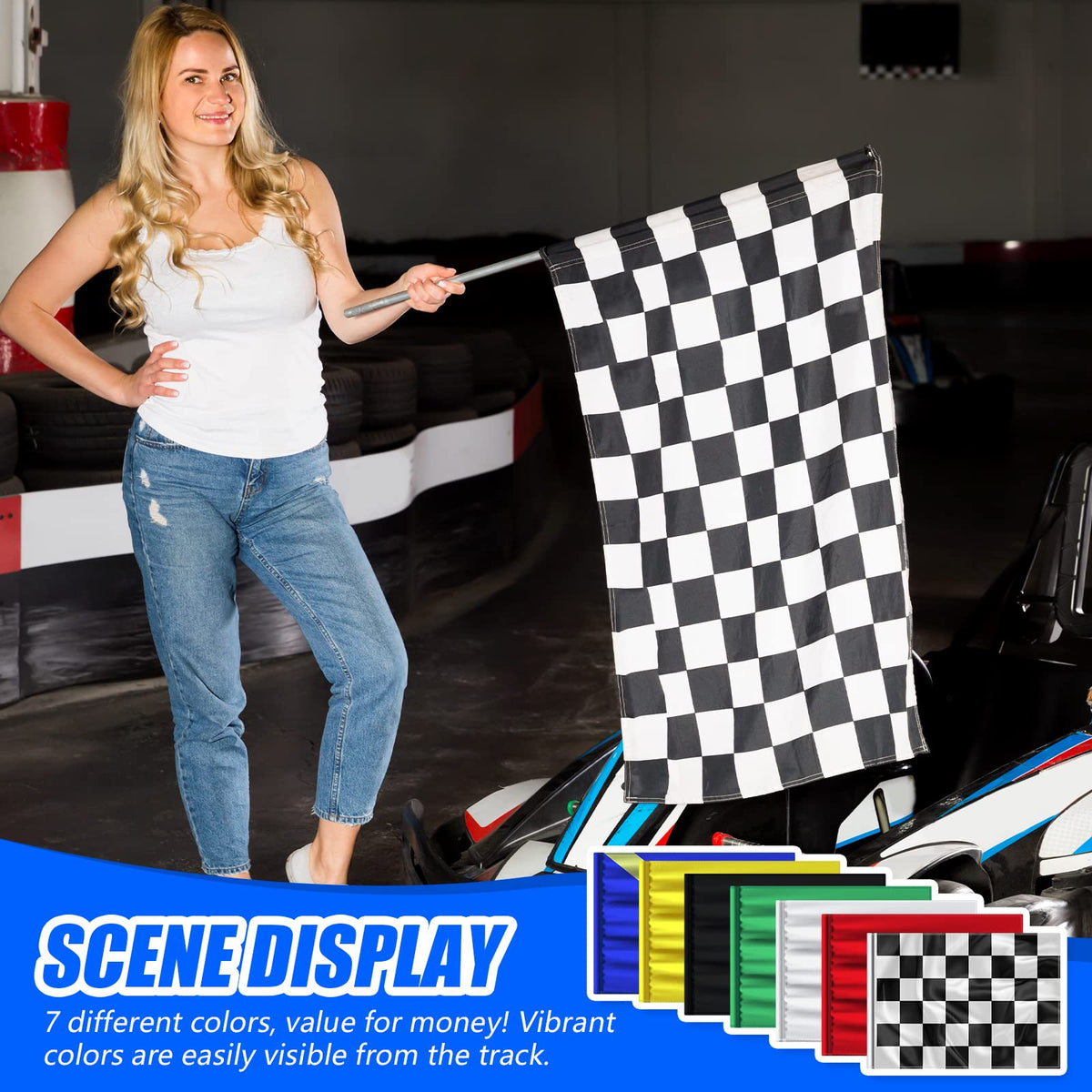 Moukeren yellow flag for on-track caution and awareness