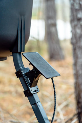 Waterproof armored cable protects the panel from weather and wildlife.