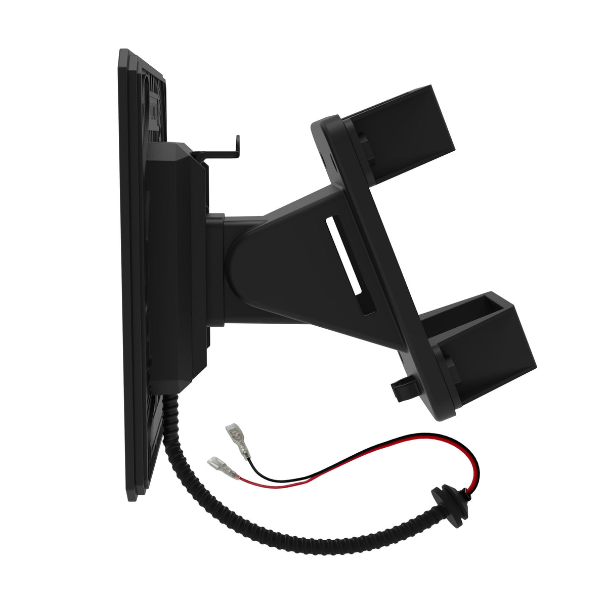 Moultrie solar panel connected to a 6V tab-top battery for power.