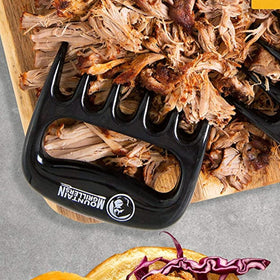 Mountain Grillers ergonomic grip makes handling hot meat easier during long cooks.