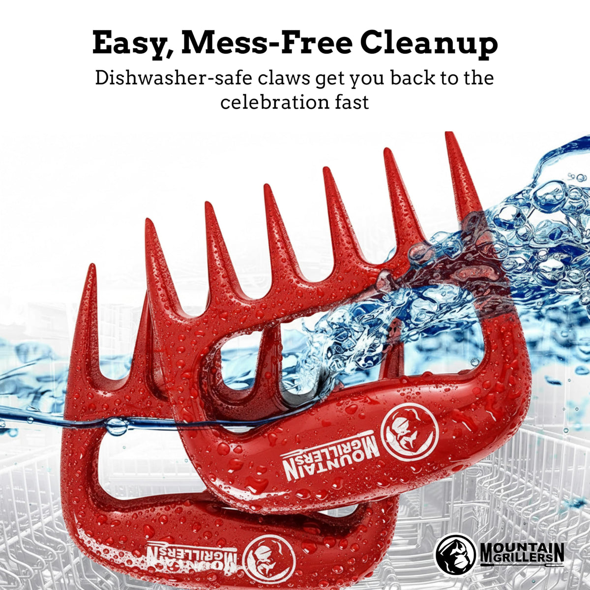 Mountain Grillers ergonomic handles reduce hand fatigue during grilling