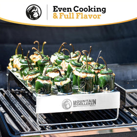 MOUNTAIN GRILLERS heavy-duty stainless steel construction lasts through many cooks