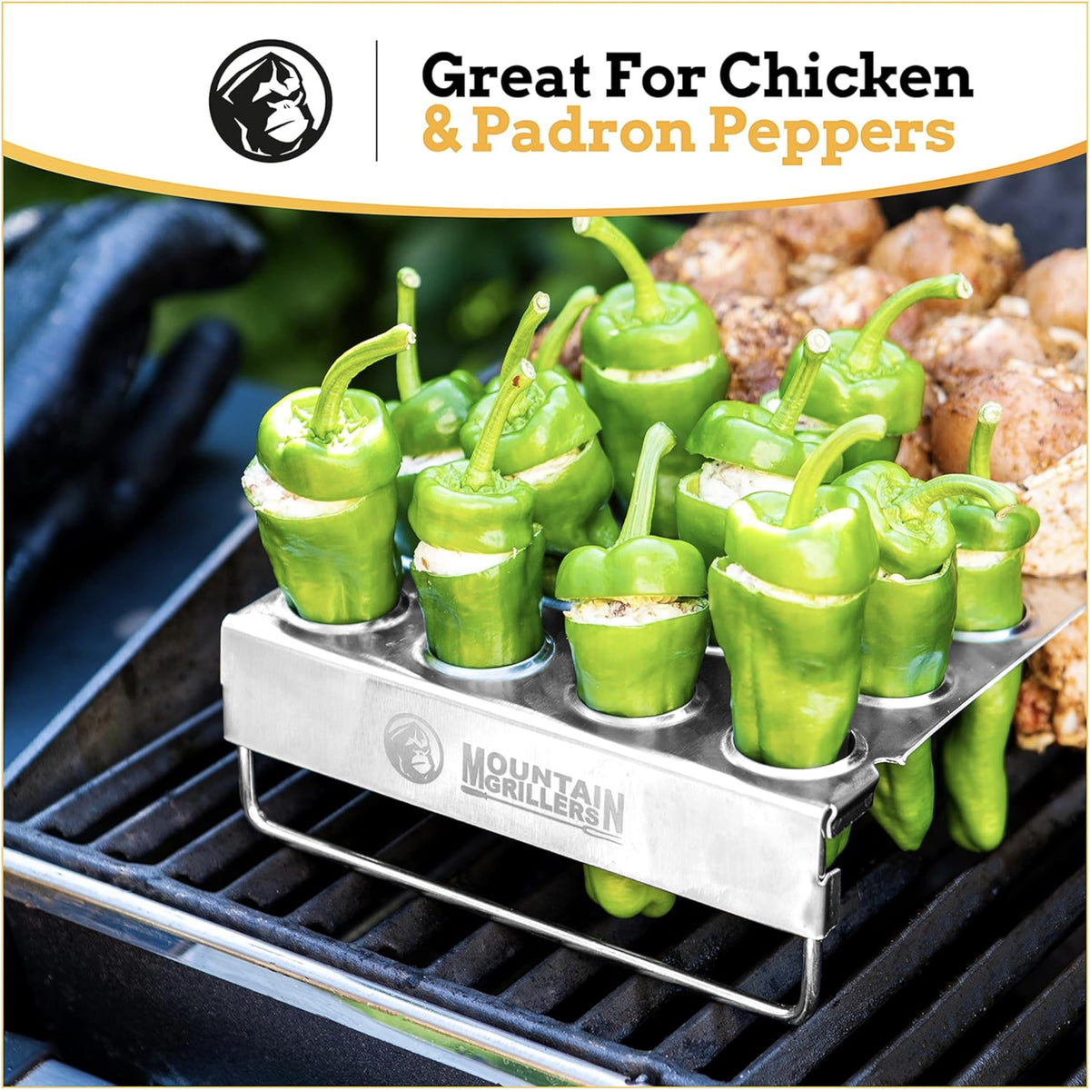 MOUNTAIN GRILLERS pepper corer seed remover tool simplifies prep before grilling