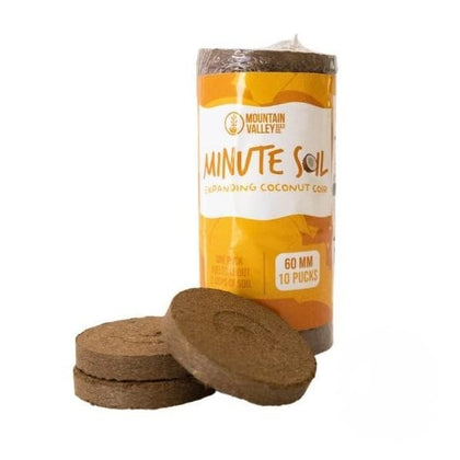 Mountain Valley Minute Soil disc demonstrates water absorption for quick rehydration