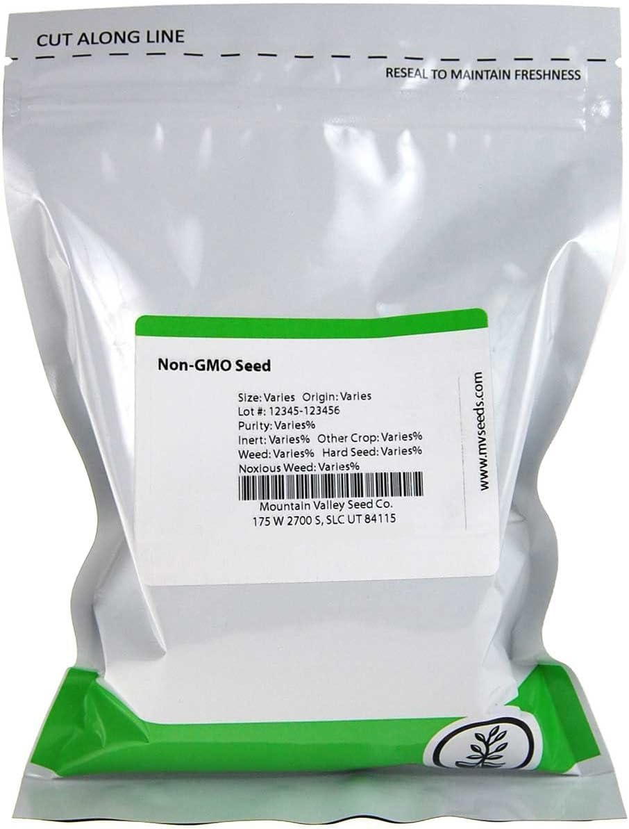 Mountain Valley Red Acre cabbage seeds in a 1lb package for quick home microgreen harvests