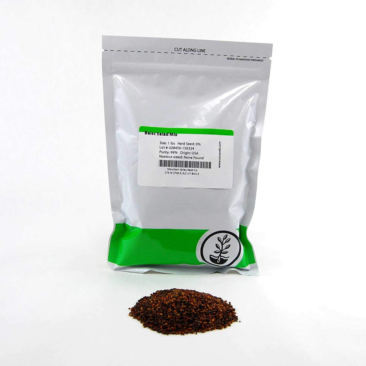Mountain Valley Seed Company mild crunchy greens ideal for salads, sandwiches, and smoothies.