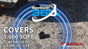 MouseBlocker 360 four-speaker array provides stronger coverage across large outdoor areas.