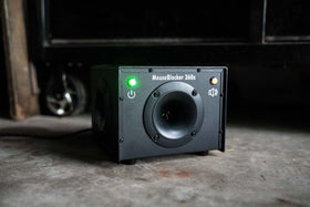 MouseBlocker 360 side view shows slim profile suitable for outdoor spaces.