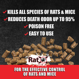 MouseX RatX attracts rats with scent and taste for targeted placement.