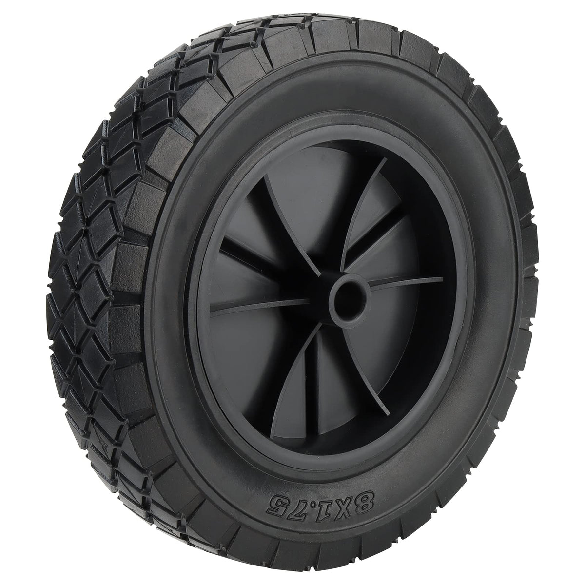 MOUYAT wheel with non-slip texture; boosts grip on varied terrain.