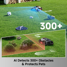 MOVA LiDAX Ultra 3000 360-degree LiDAR AI vision avoids obstacles.