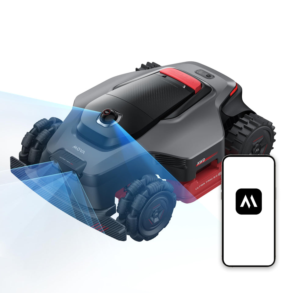 MOVA LiDAX Ultra 3000 AWD demonstrates all-terrain performance on slopes.