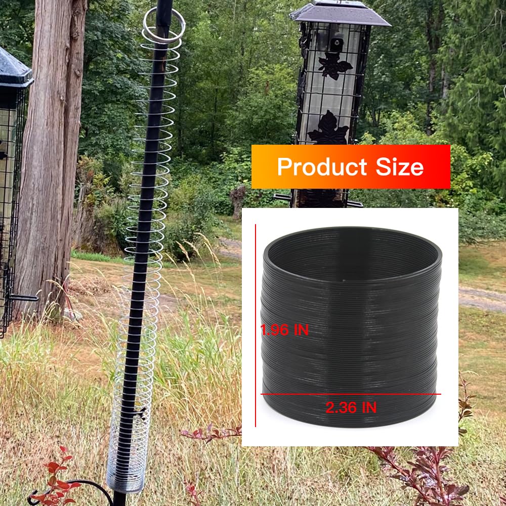 Movbudy iron alloy barrier protects outdoor bird feeders without harming wildlife