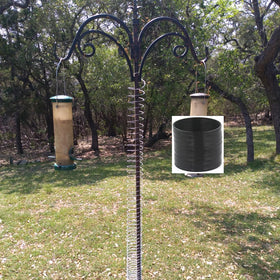 Movbudy outdoor bird feeder protection in a backyard setting