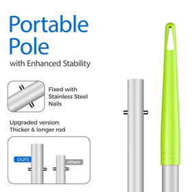 Mowend aluminum pole for stable, quick skimming