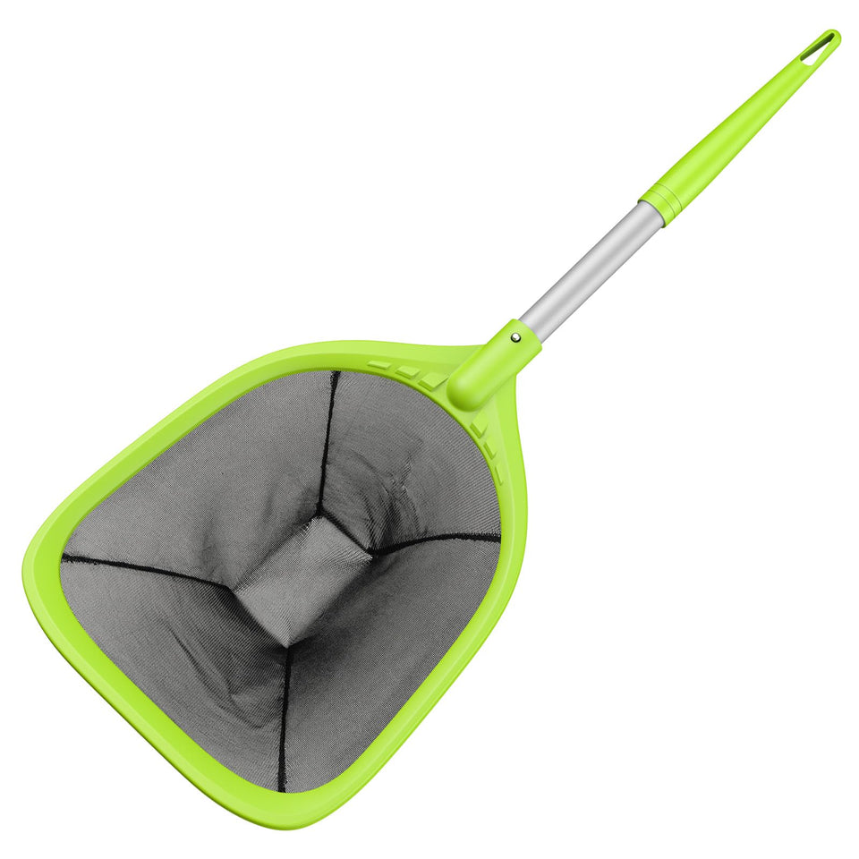 Mowend pool net with 26-8 inches aluminum pole for fast debris removal