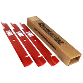 MowerPartsGroup Hi-Lift blades front view for clean, consistent cuts