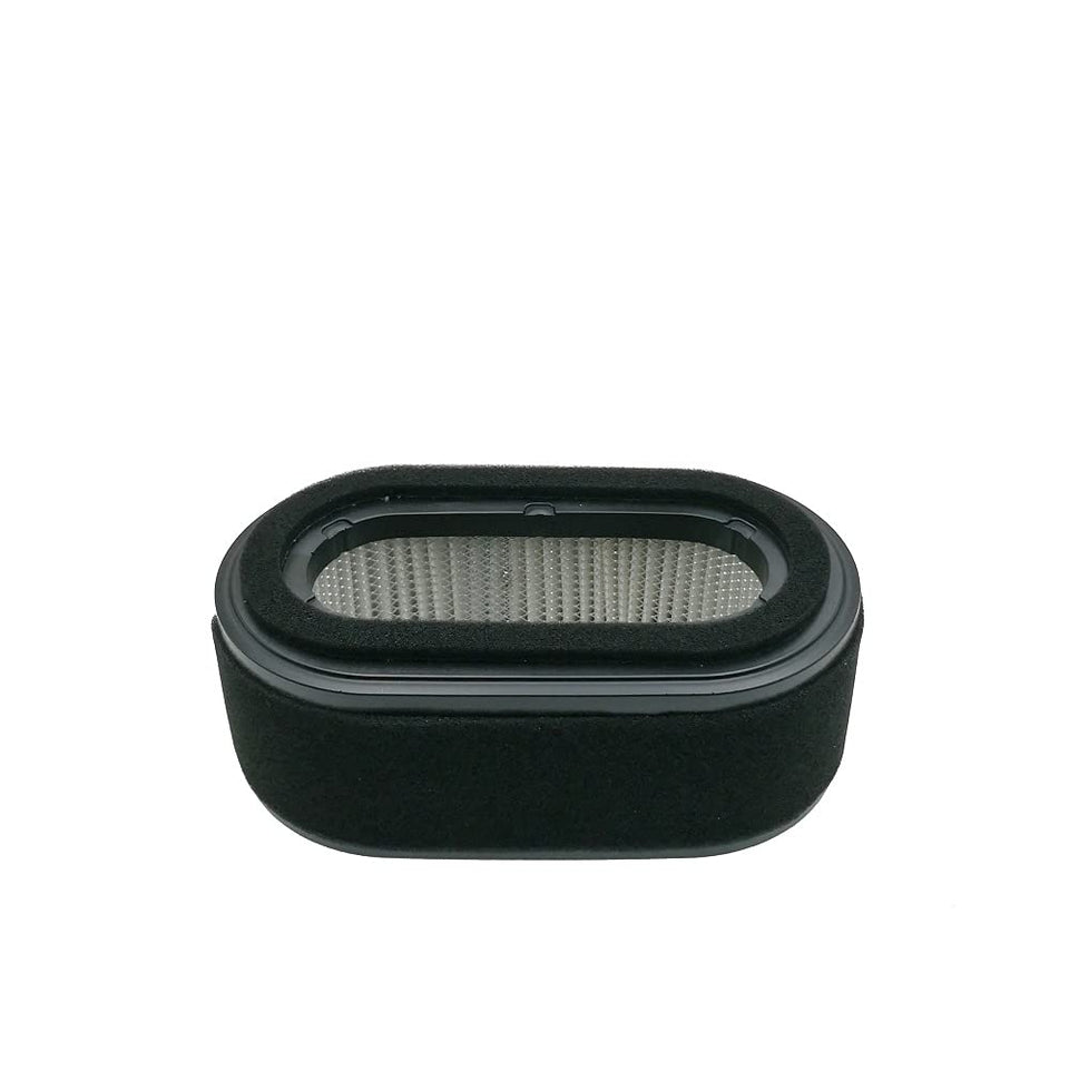 MOWFILL M115978 air filter front view, for clean air intake in John Deere and Kawasaki engines.