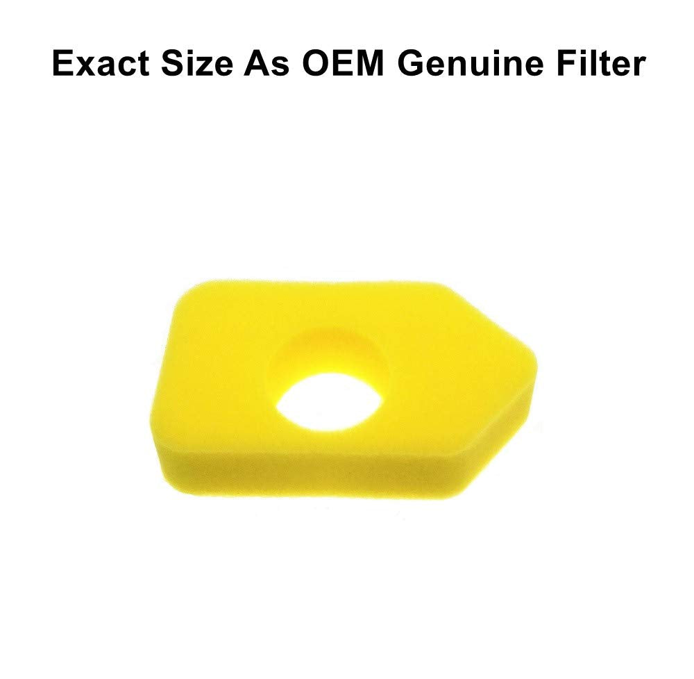 MOWFILL foam air filter packaging kept separate for easy storage and replacement
