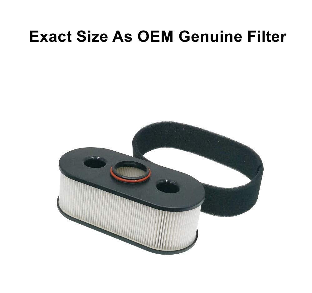 MOWFILL packaged air filter kit for Kawasaki and John Deere compatibility.