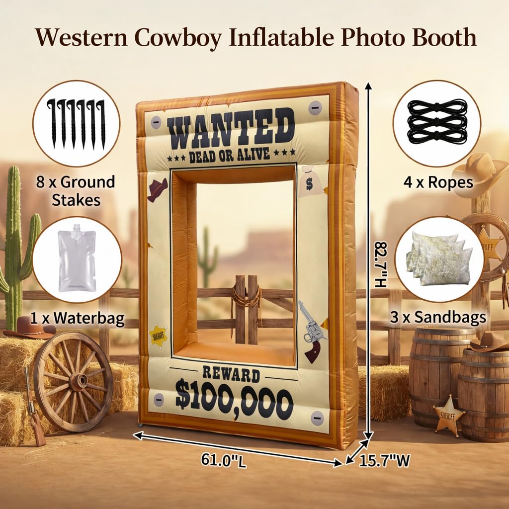 Mowholm Western Wanted Poster Frame night lighting highlights design after dark