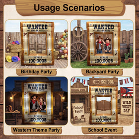 Mowholm Western Wanted Poster Frame stability kit ensures secure outdoor display