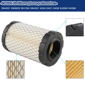 Mowtiler 796031 fuel filter demonstrates clean fuel delivery for starts.